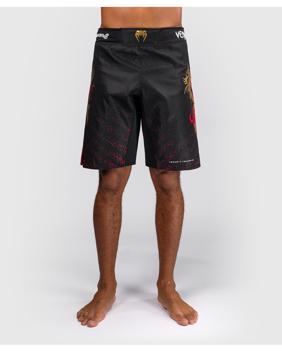 Venum X Tekken 8 - Marshalli Seaduse Võitluspüksid - Must/punane/kuldne