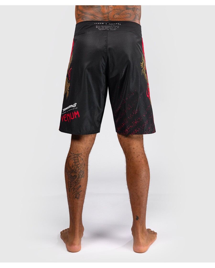 Venum X Tekken 8 - Marshalli Seaduse Võitluspüksid - Must/punane/kuldne