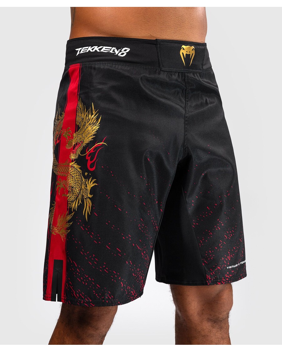 Venum X Tekken 8 - Marshalli Seaduse Võitluspüksid - Must/punane/kuldne