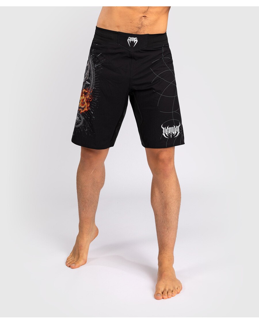 Venum Gladiator 5.0 Herren-Kampfshorts – Schwarz/Silber