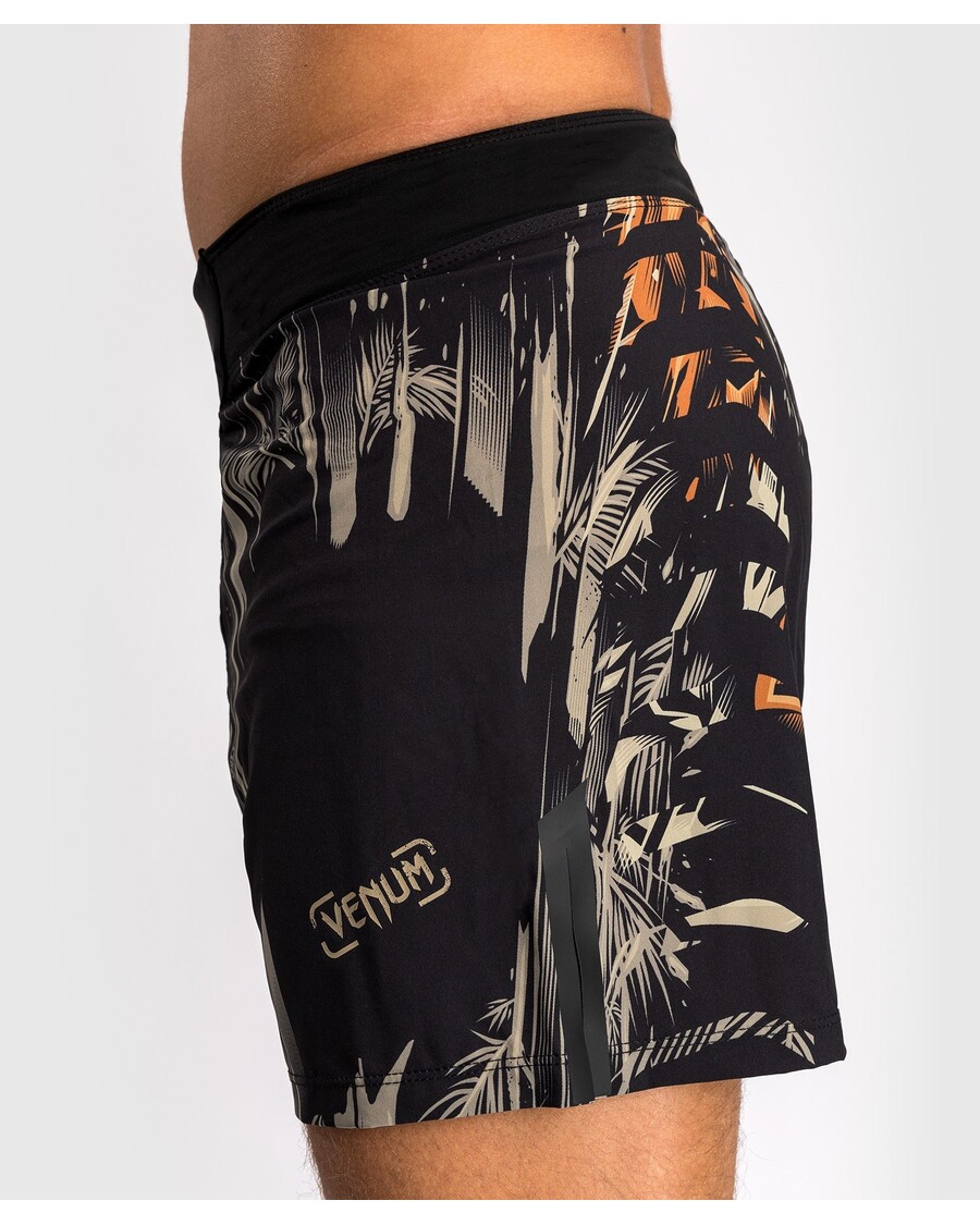 Мужские шорты Venum Tiger - черный/неоново-оранжевый