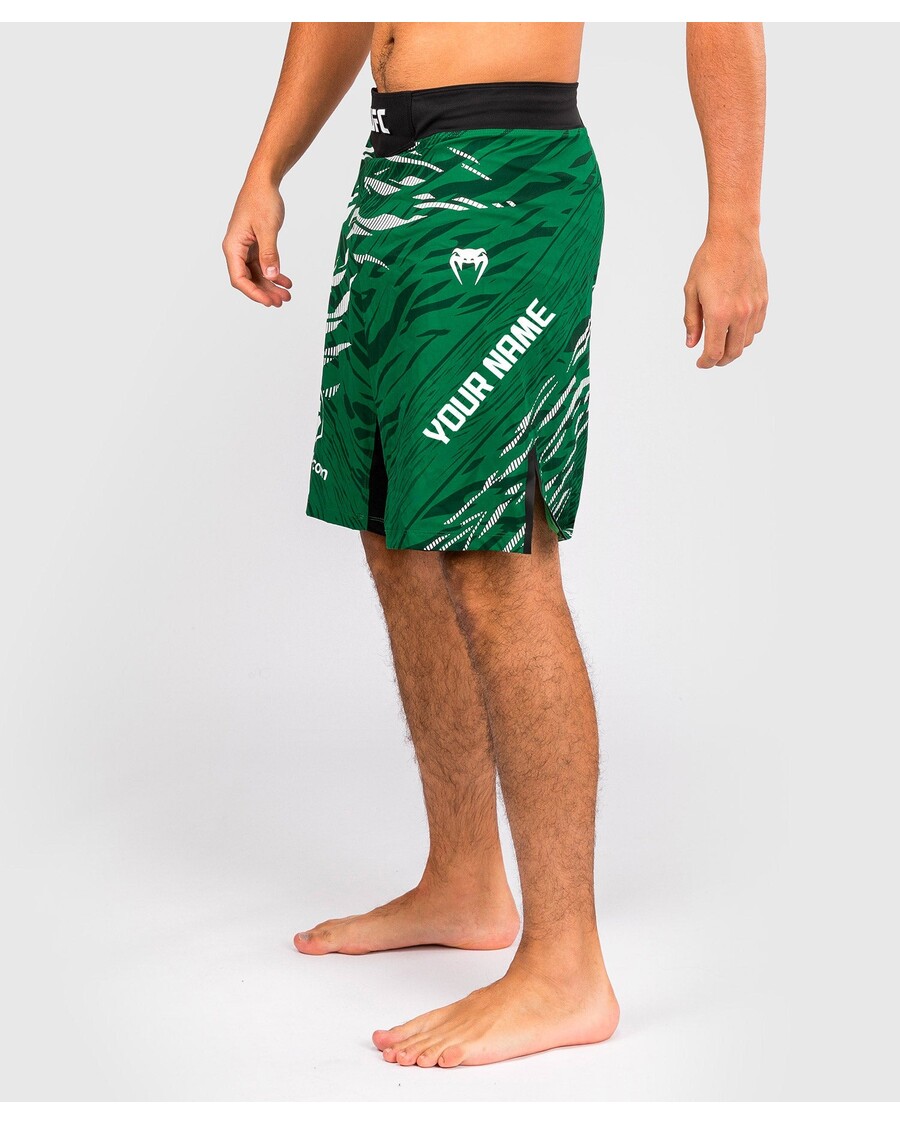 UFC Fusion Von Venum Personalisierte Authentische Fight Night Herren-Kampfshorts – Lange Passform – Grün