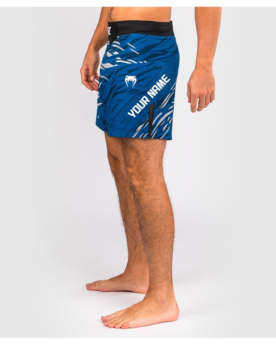 UFC Fusion Von Venum Personalisierte Authentic Fight Night Herren-Kampfshorts – Kurze Passform – Blau