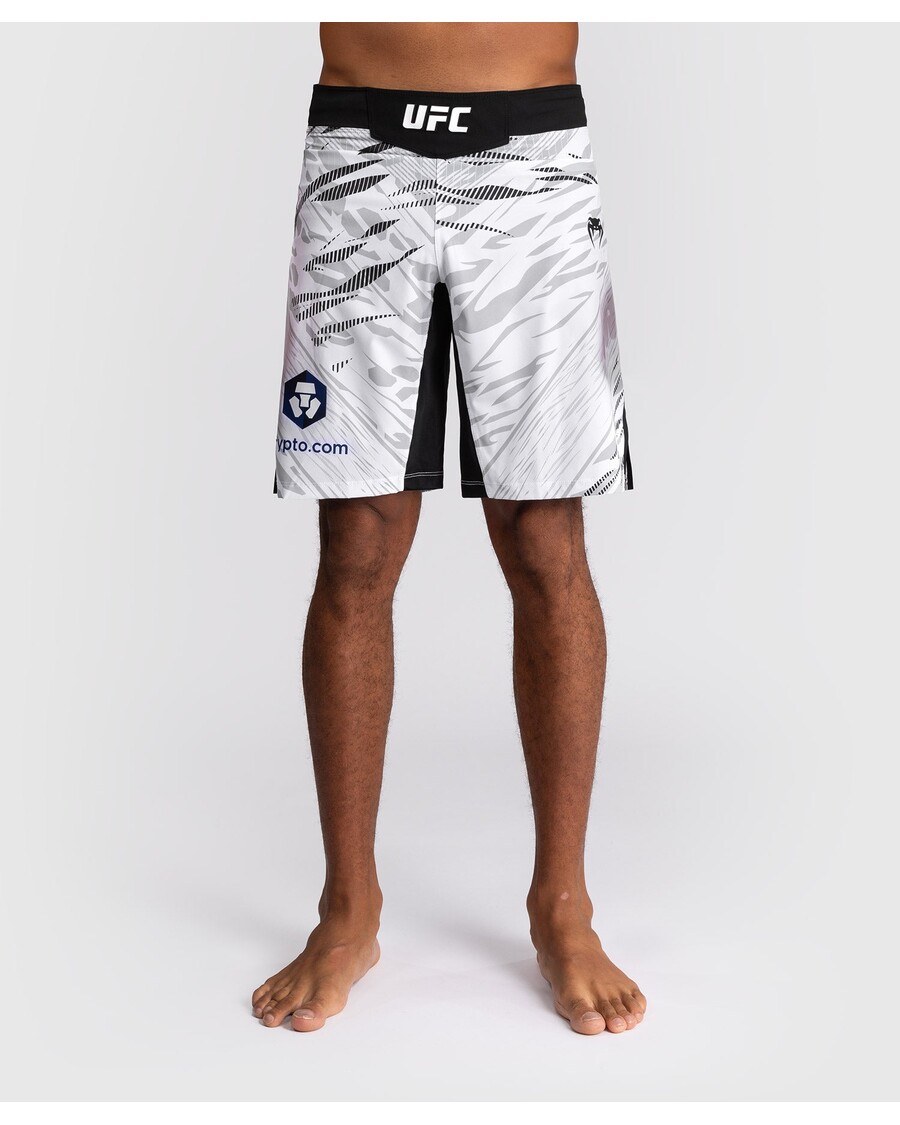 UFC Fusion Von Venum Authentic Fight Night Herren-Kampfshorts – Lange Passform – Weiß