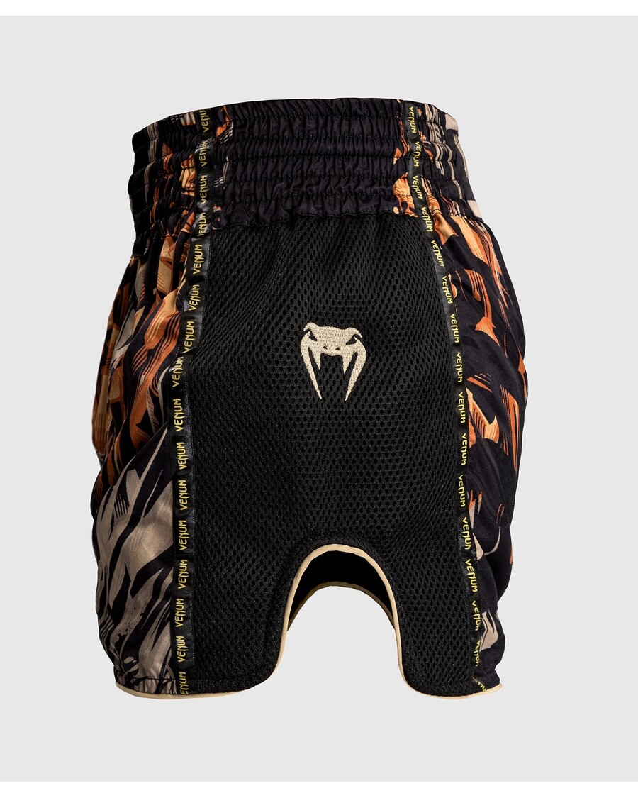 Venum Tijger Muay Thai Shorts - Zwart/neon Oranje
