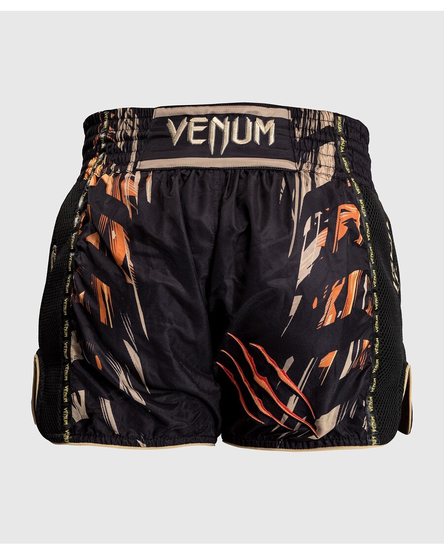 Venum Tijger Muay Thai Shorts - Zwart/neon Oranje