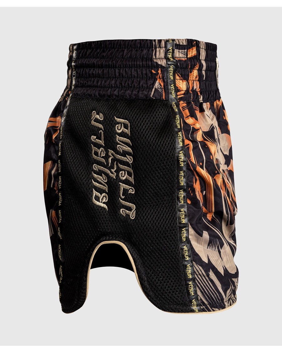Venum Tijger Muay Thai Shorts - Zwart/neon Oranje