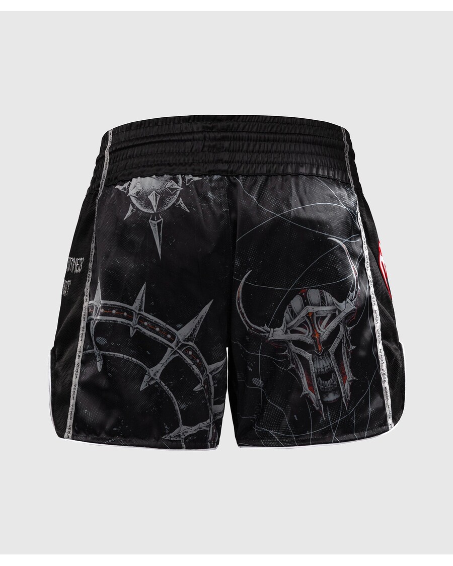 Шорты для тайского бокса Venum Gladiator 5.0 - черный/неоново-оранжевый