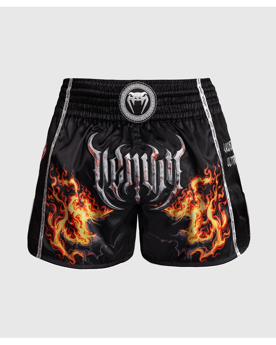 Venum Gladiator 5.0 Muay-Thai-Shorts – Schwarz/Neonorange