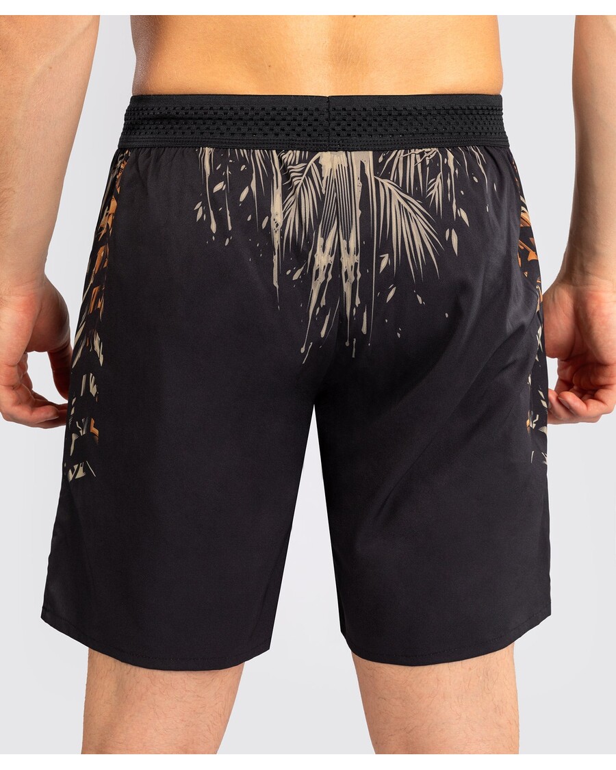 Celana Pendek Latihan Pria Venum Tiger - Hitam/oranye Neon