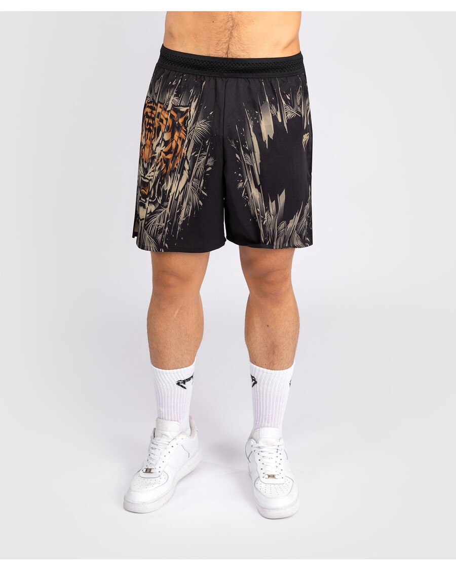 Venum Tiger Herren-Trainingsshorts – Schwarz/Neonorange