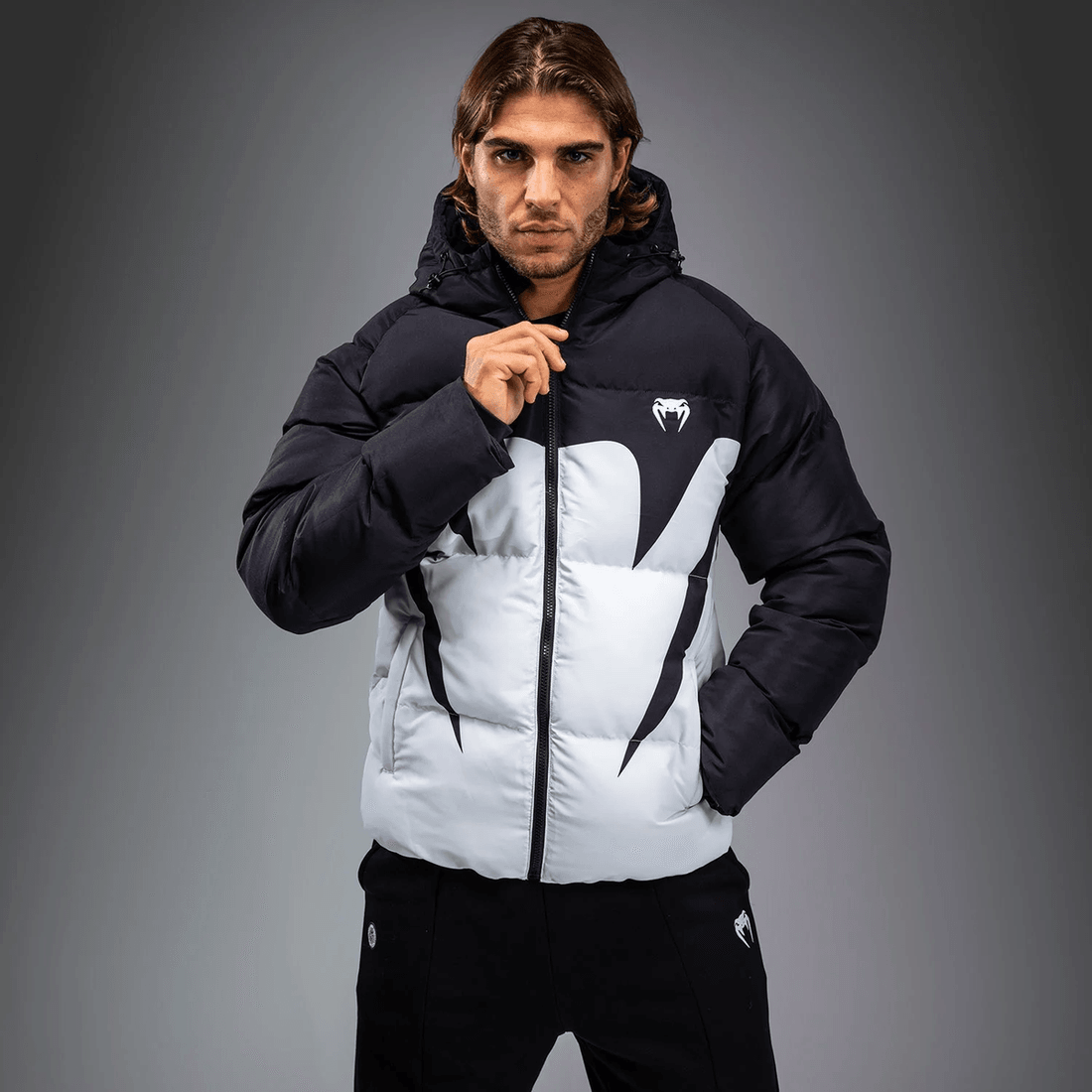 Venum Attack Down Jacket - Black/Ice