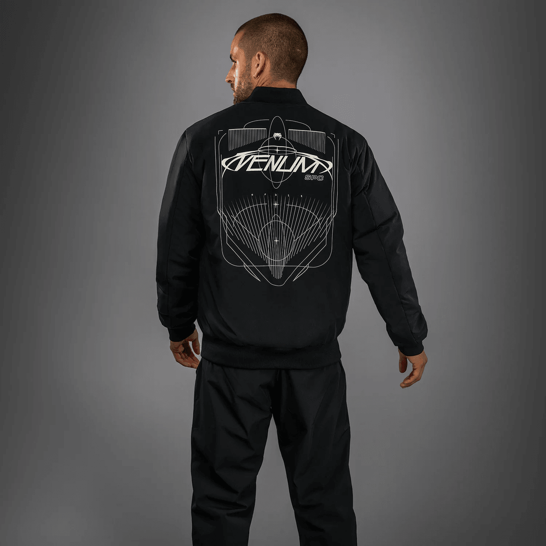 Venum Eclipse Bomber Jacket - Black/Ivory