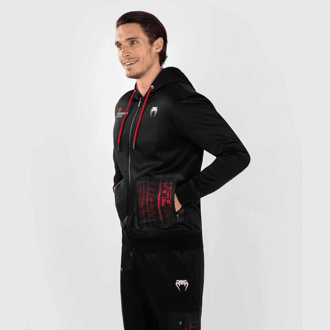 UFC Venum Performance Institute 2.0 Men’s Zip Hoodie - Black/Red