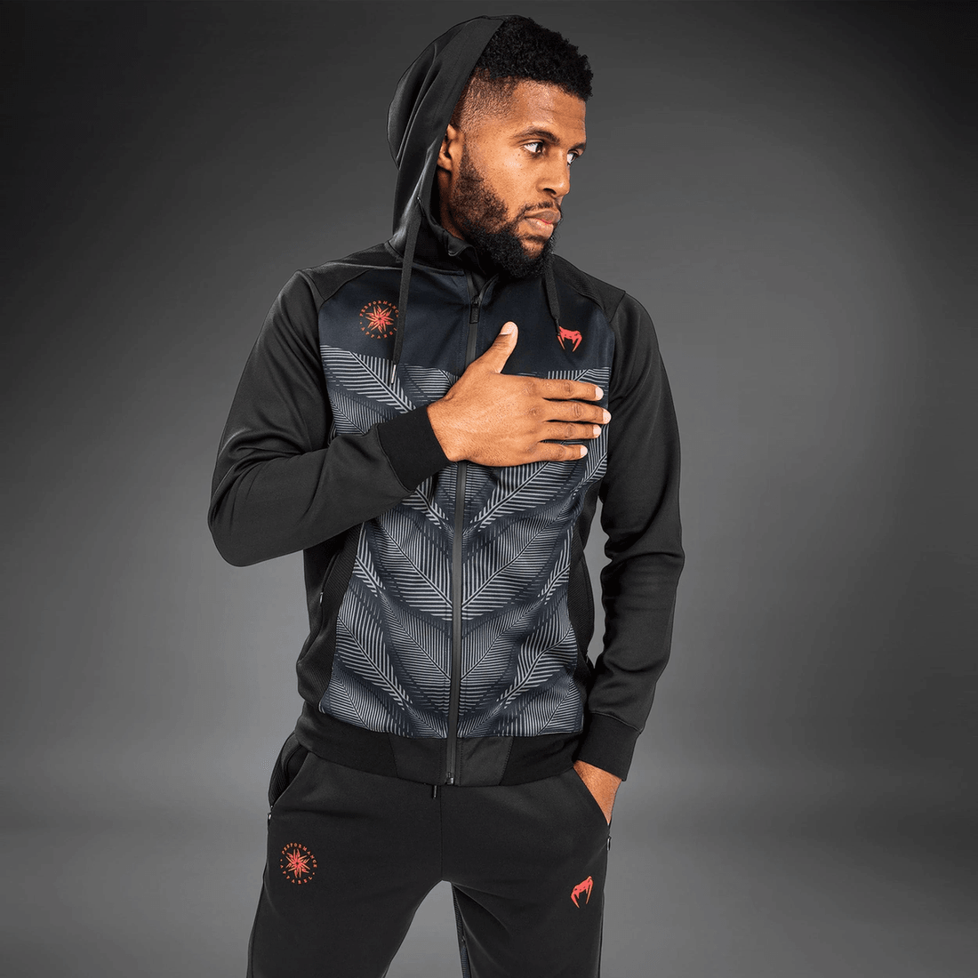 Venum Phantom Hoody - Black/Red