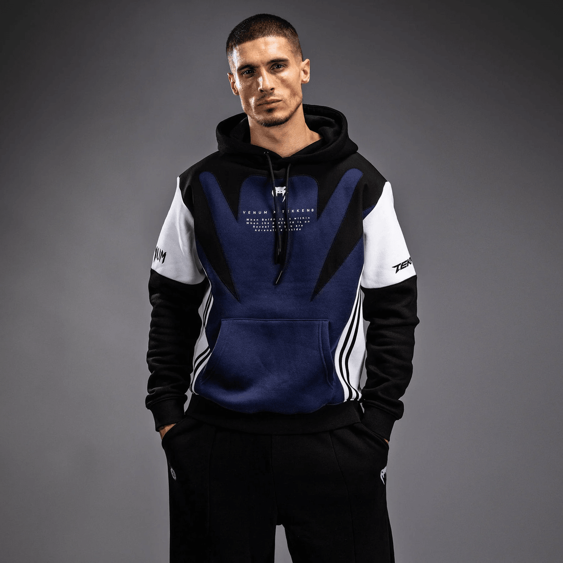 Venum x TEKKEN 8 - Jin Kazama Hoodie - Blue/Black/White