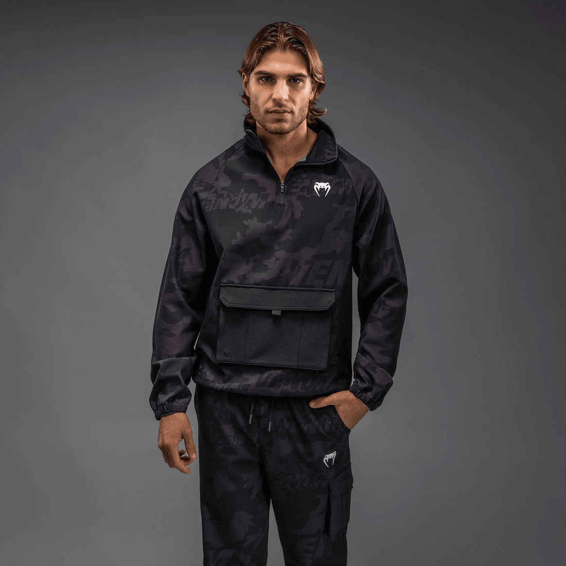 Venum Trooper Men's Half-Zip Jacket - Black/Purple