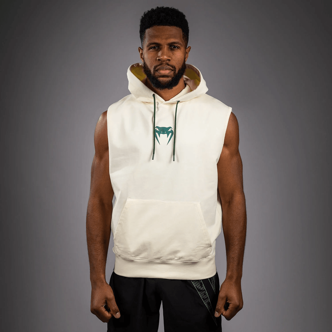 Venum Sparring Sleeveless Hoodies - Vanilla