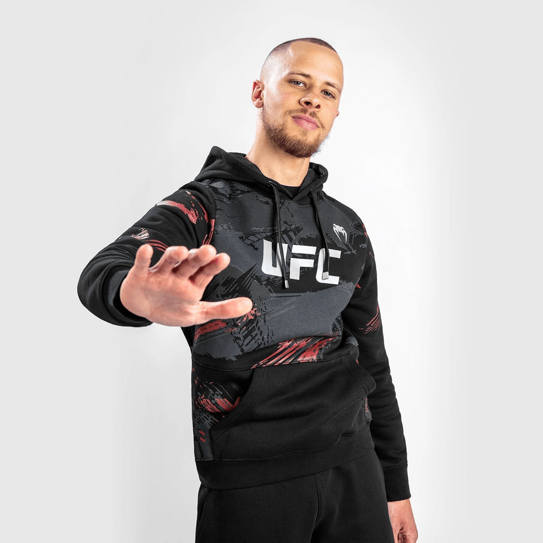 UFC Venum Authentic Fight Week 2.0 Men’s Pullover Hoodie - Black/Red