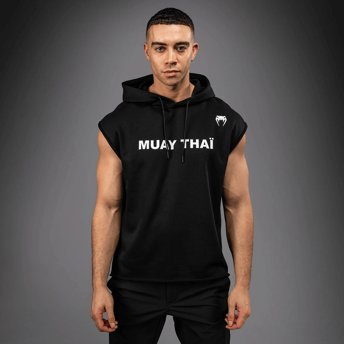 Venum Muay Thai VT Sleeveless Hoodie - Black/White