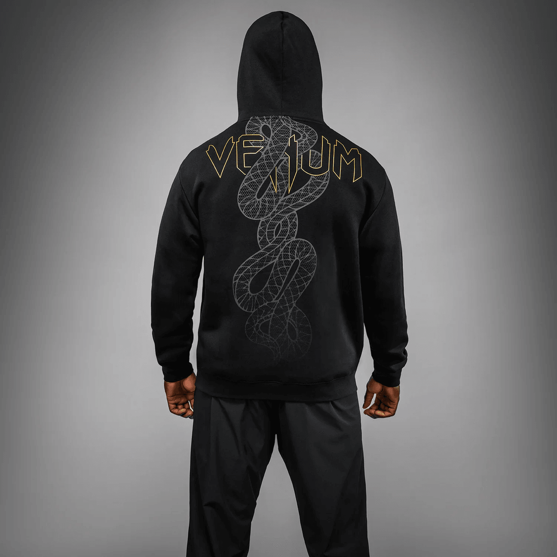 Venum Serpenti Hoodie - Black/Silver/Gold