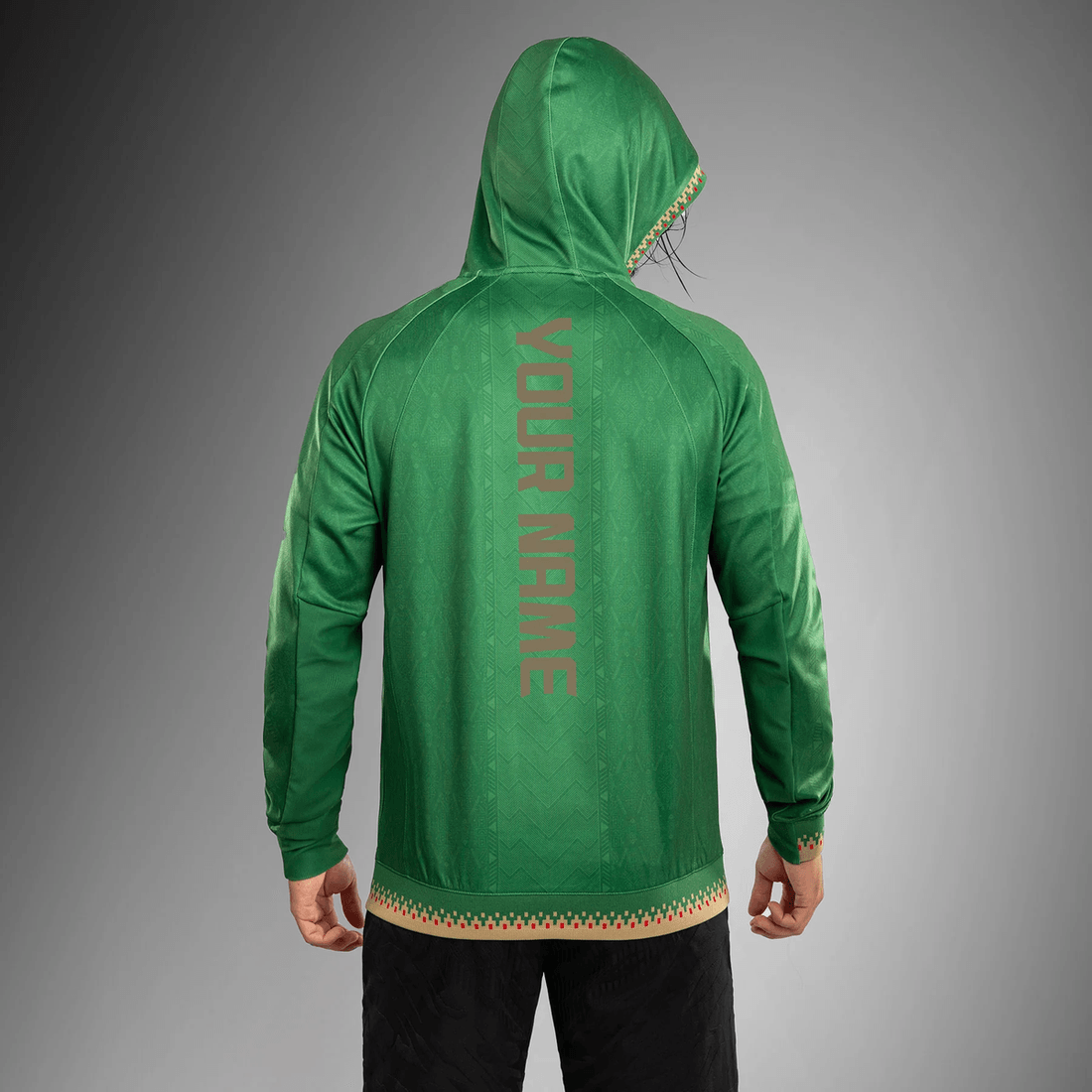 Men’s Noche UFC 2.0 By Venum Green Authentic Fight Night Walkout Personalized Hoodie