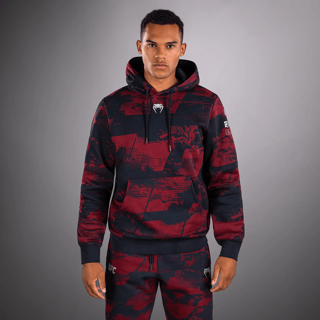 Men's UFC Zenith by Venum Burgundy Authentic Fight Week Pullover Hoodie