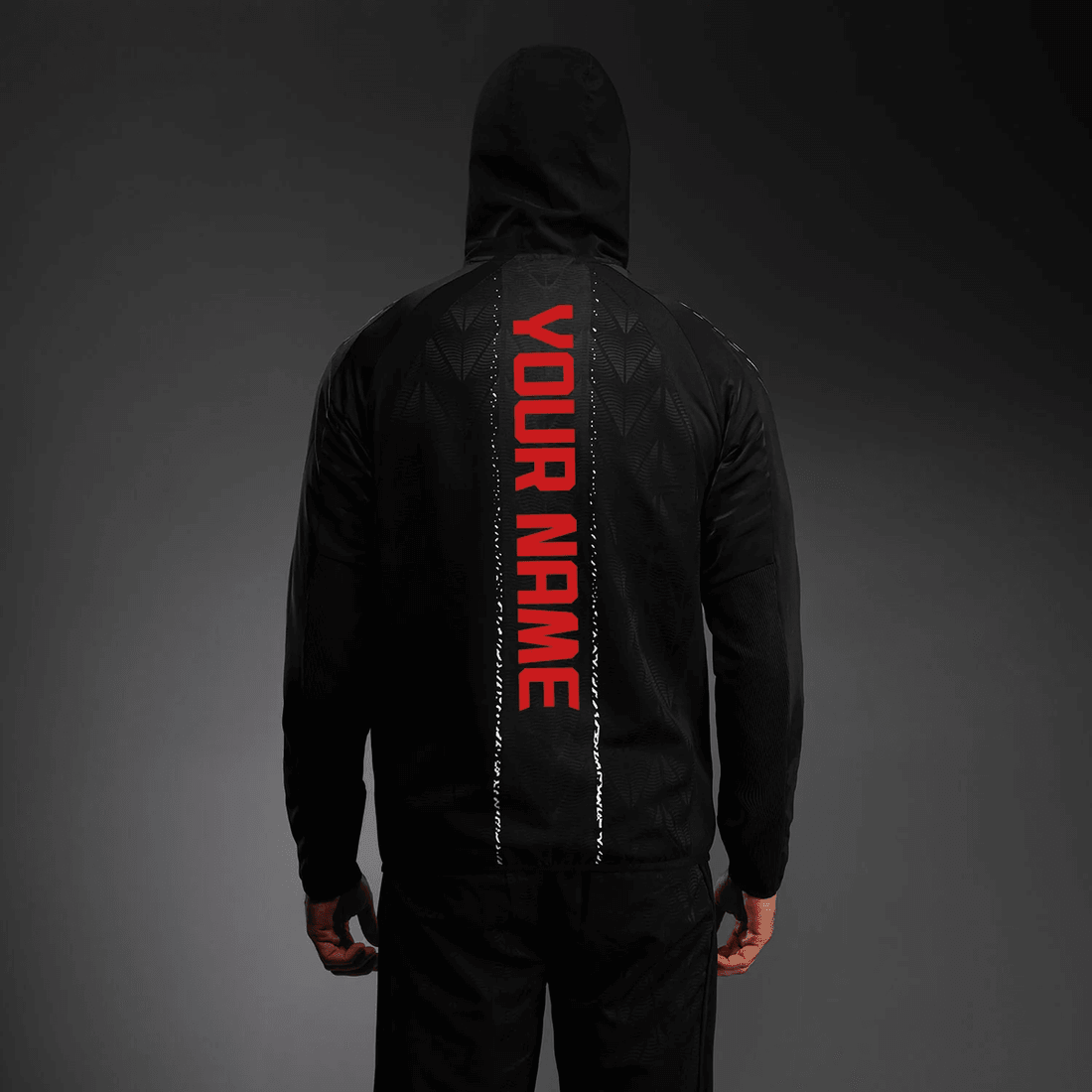 Men’s UFC Zenith by Venum Black Authentic Fight Night Walkout Hoodie Personalized