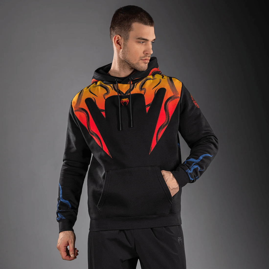Venum x TEKKEN 8 Pullover Hoodie - Yoshimitsu - Black/Orange