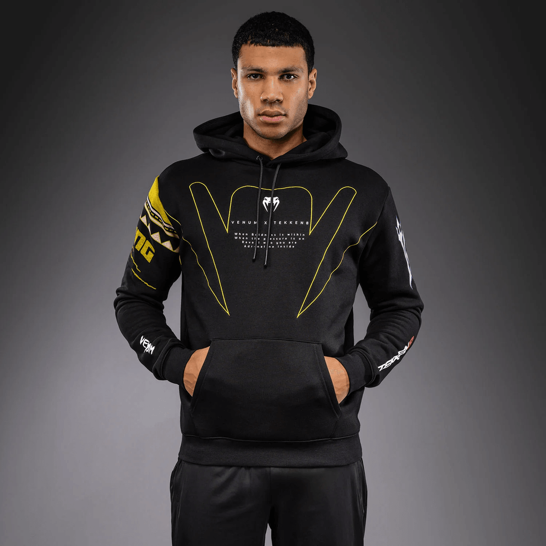 Venum x TEKKEN 8 Pullover Hoodie - King - Black/Yellow