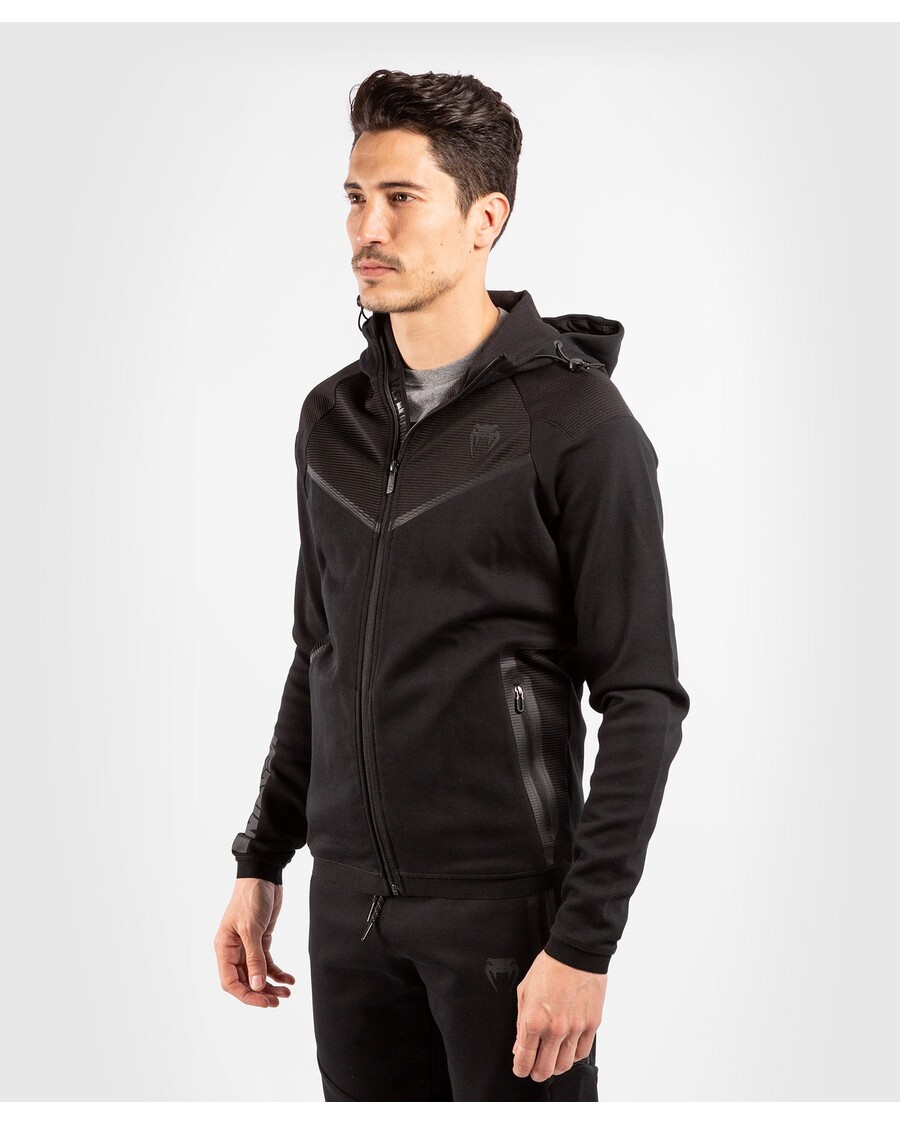 Felpa Con Cappuccio Venum Laser Evo 2.0 - Nera/nera