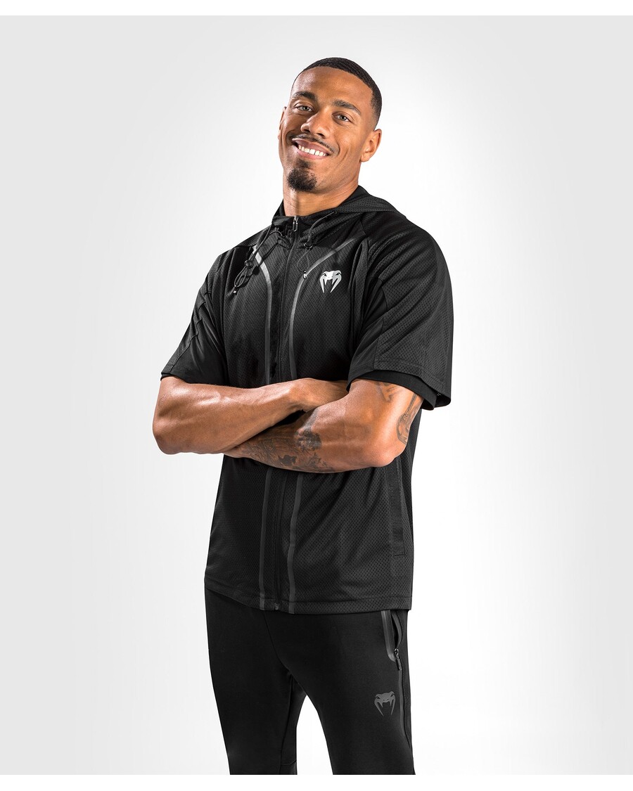 Venum Electron 3.0 Dry Tech Bunda - Krátký Rukáv - černá