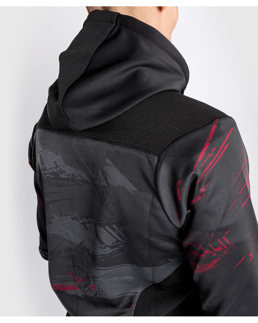 Ufc Venum Authentic Fight Week 2.0 Hættetrøje Med Lynlås Til Mænd - Sort/rød