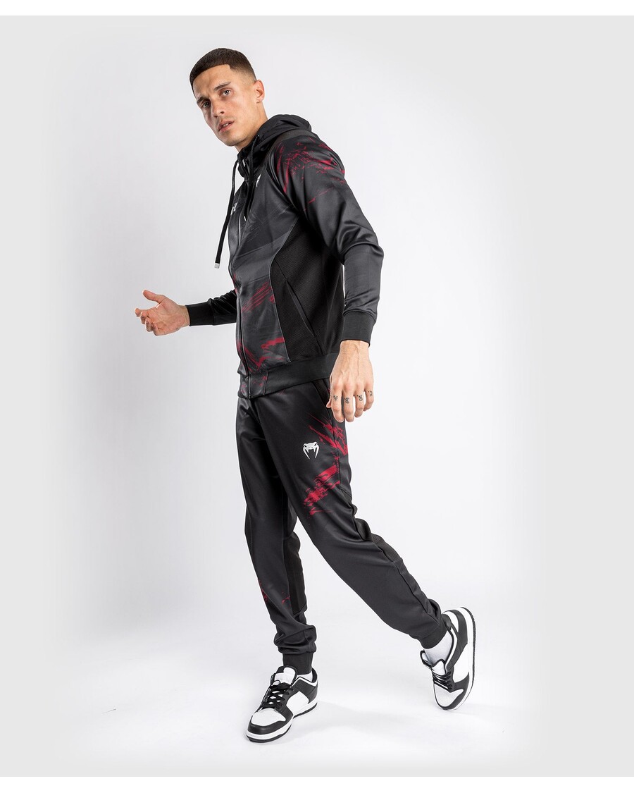 Ufc Venum Authentic Fight Week 2.0 Hættetrøje Med Lynlås Til Mænd - Sort/rød