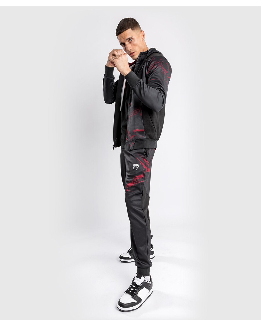 Ufc Venum Authentic Fight Week 2.0 Hættetrøje Med Lynlås Til Mænd - Sort/rød