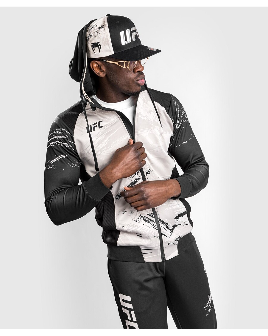 UFC Venum Authentic Fight Week 2.0 Men’s Zipped Hoodie - Sand