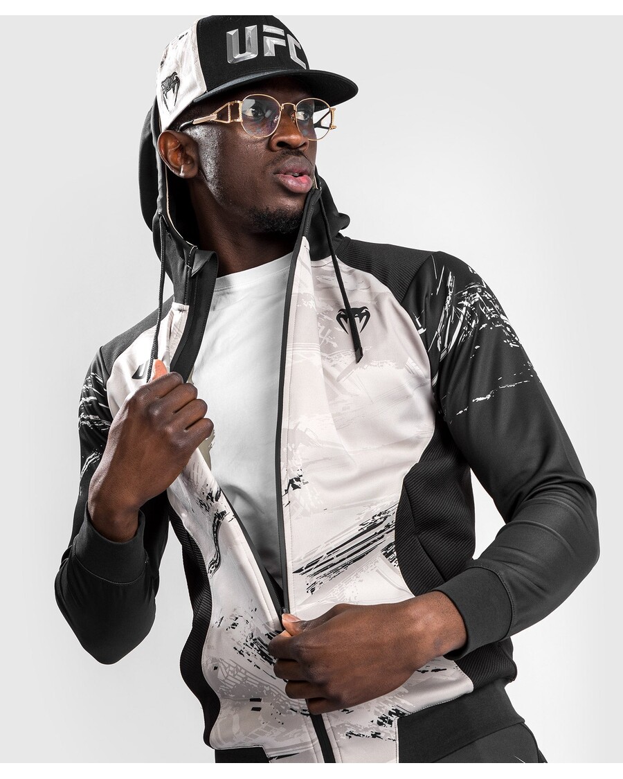 UFC Venum Authentic Fight Week 2.0 Men’s Zipped Hoodie - Sand