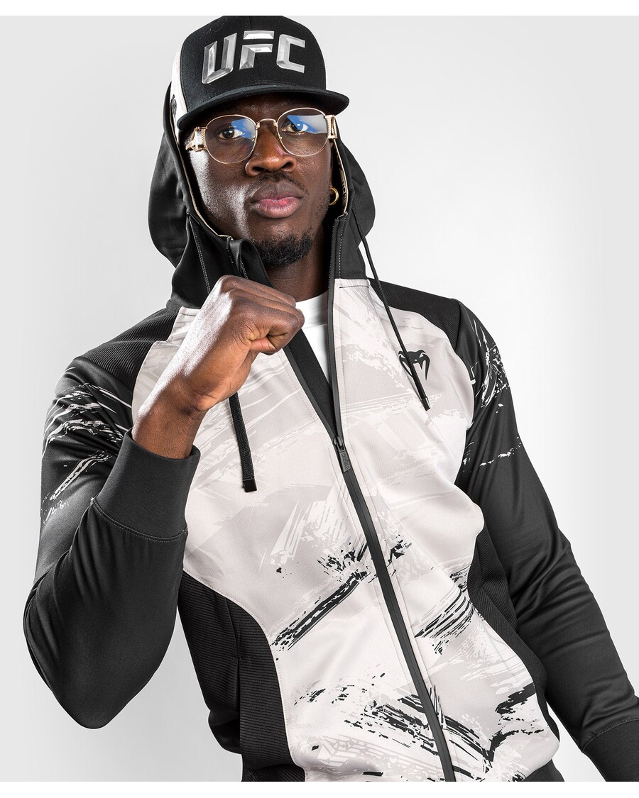 UFC Venum Authentic Fight Week 2.0 Men’s Zipped Hoodie - Sand