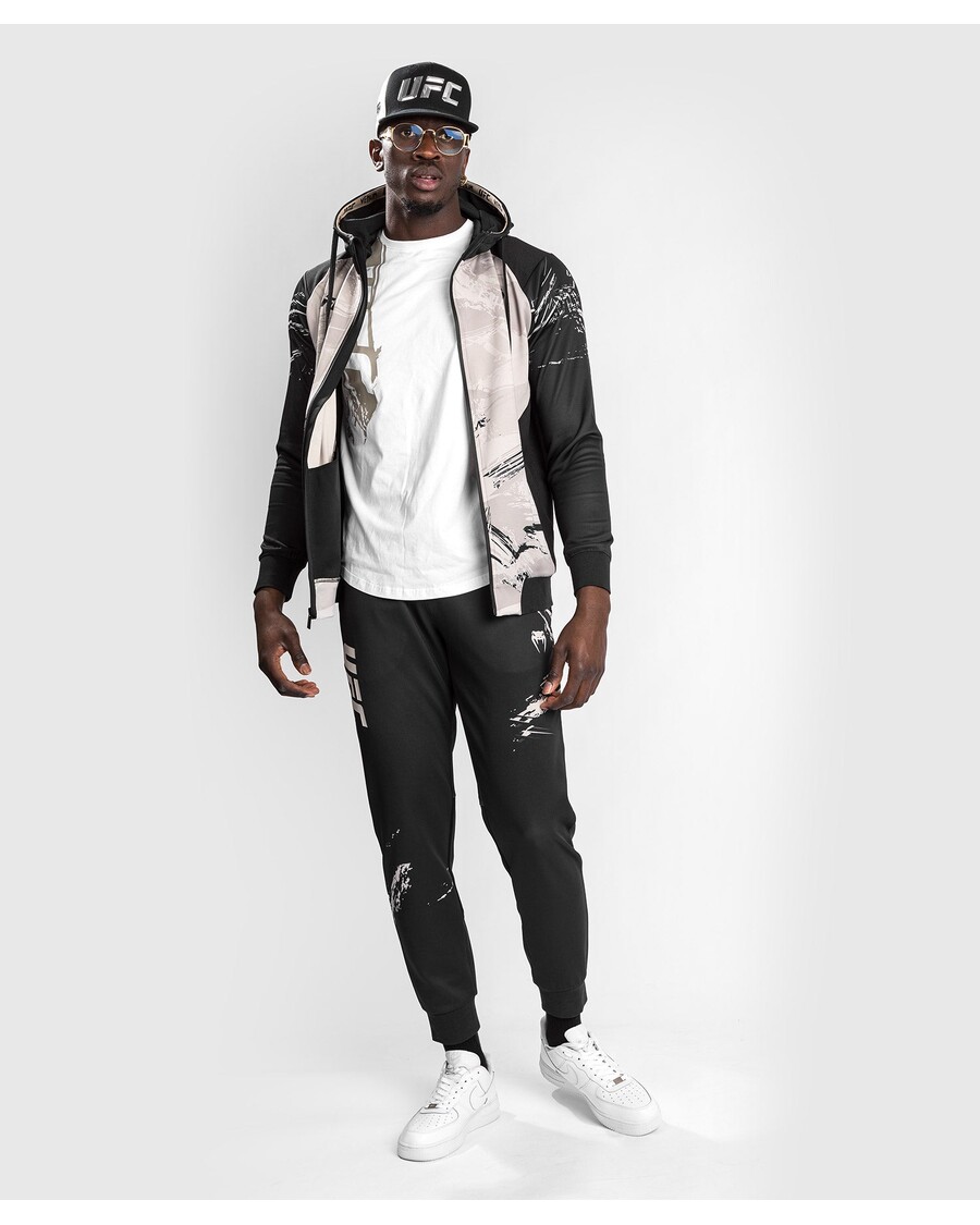 UFC Venum Authentic Fight Week 2.0 Men’s Zipped Hoodie - Sand