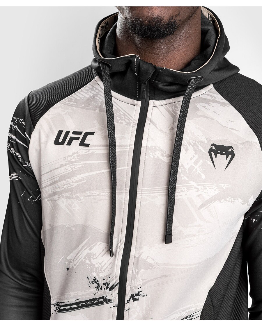 UFC Venum Authentic Fight Week 2.0 Men’s Zipped Hoodie - Sand