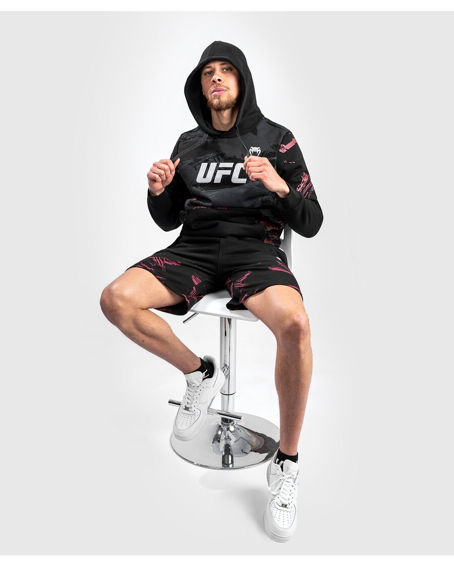 Ufc Venum Authentic Fight Week 2.0 Moletom Com Capuz Masculino - Preto/vermelho