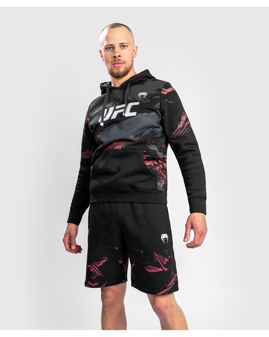 Ufc Venum Authentic Fight Week 2.0 Moletom Com Capuz Masculino - Preto/vermelho