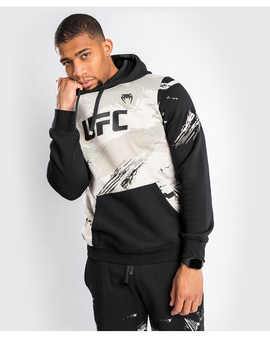 UFC Venum Authentic Fight Week 2.0 Men’s Pullover Hoodie - Sand/Black