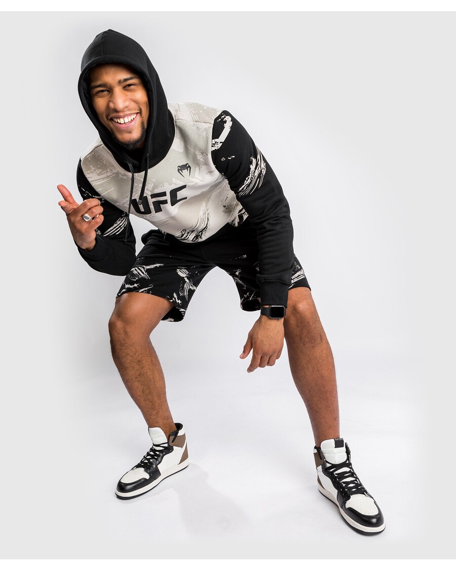 UFC Venum Authentic Fight Week 2.0 Men’s Pullover Hoodie - Sand/Black