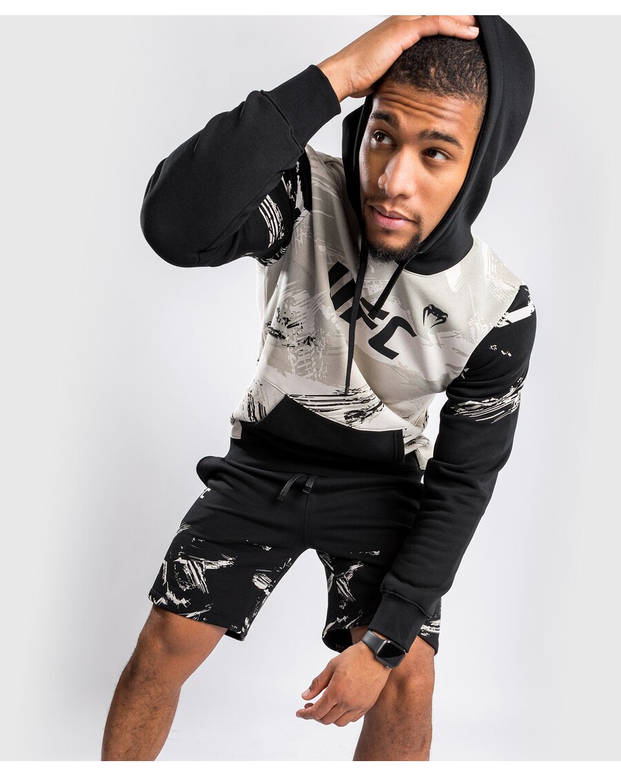 UFC Venum Authentic Fight Week 2.0 Men’s Pullover Hoodie - Sand/Black