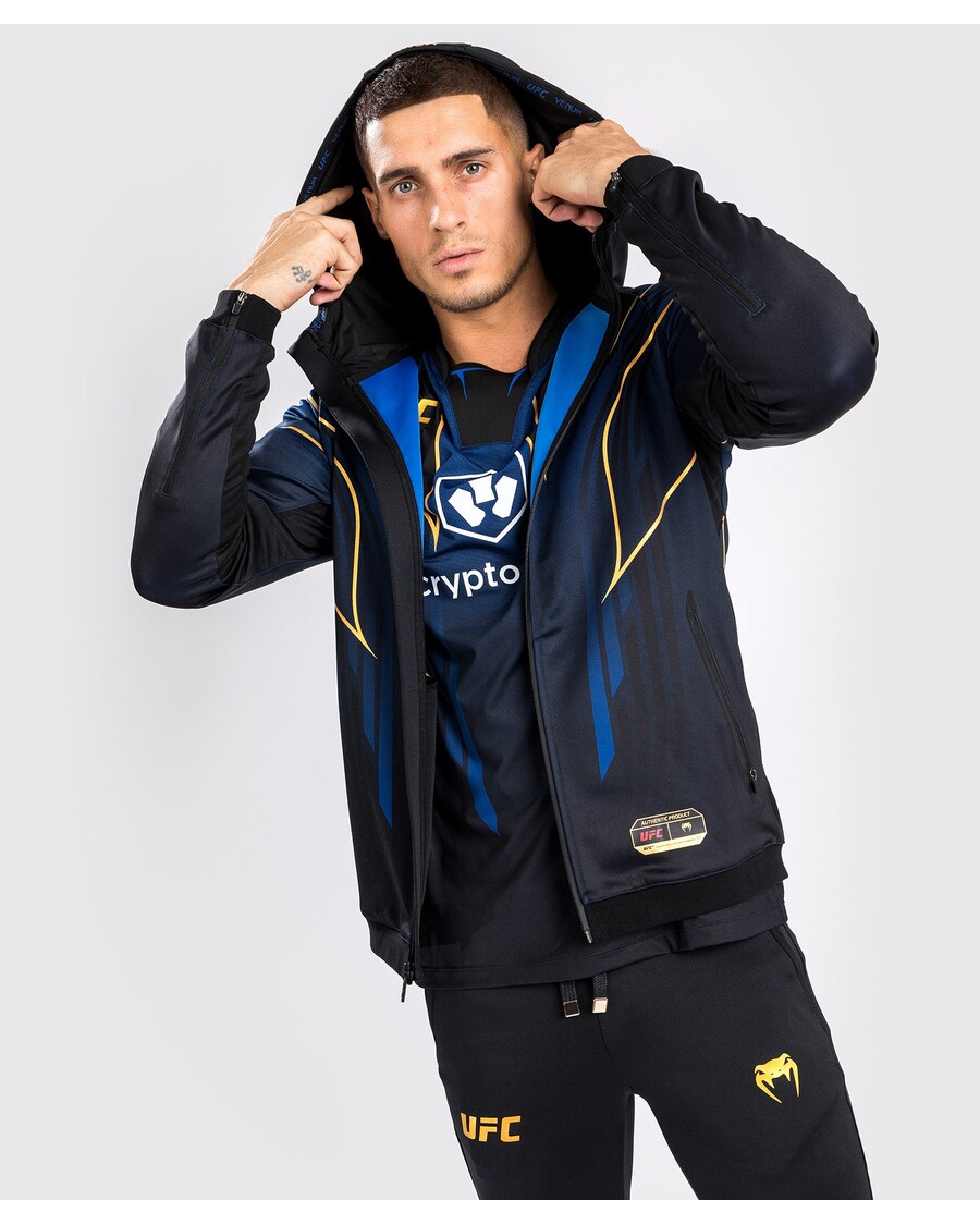 UFC オーセンティック ファイト ナイト 2.0 キット By Venum メンズ ウォークアウト パーカー - ミッドナイト エディション - チャンピオン