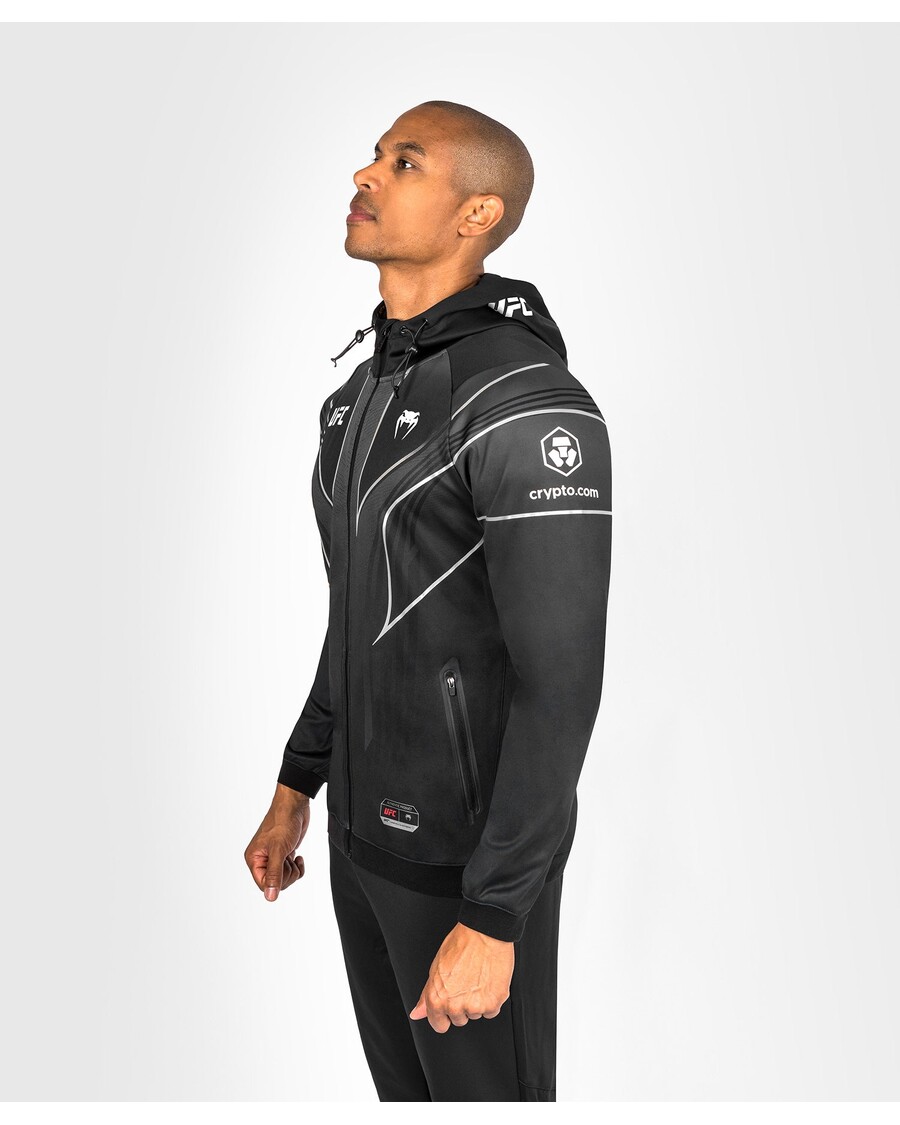 UFC Venum Personalized Authentic Fight Night 2.0 Men's Walkout Hoodie - Black