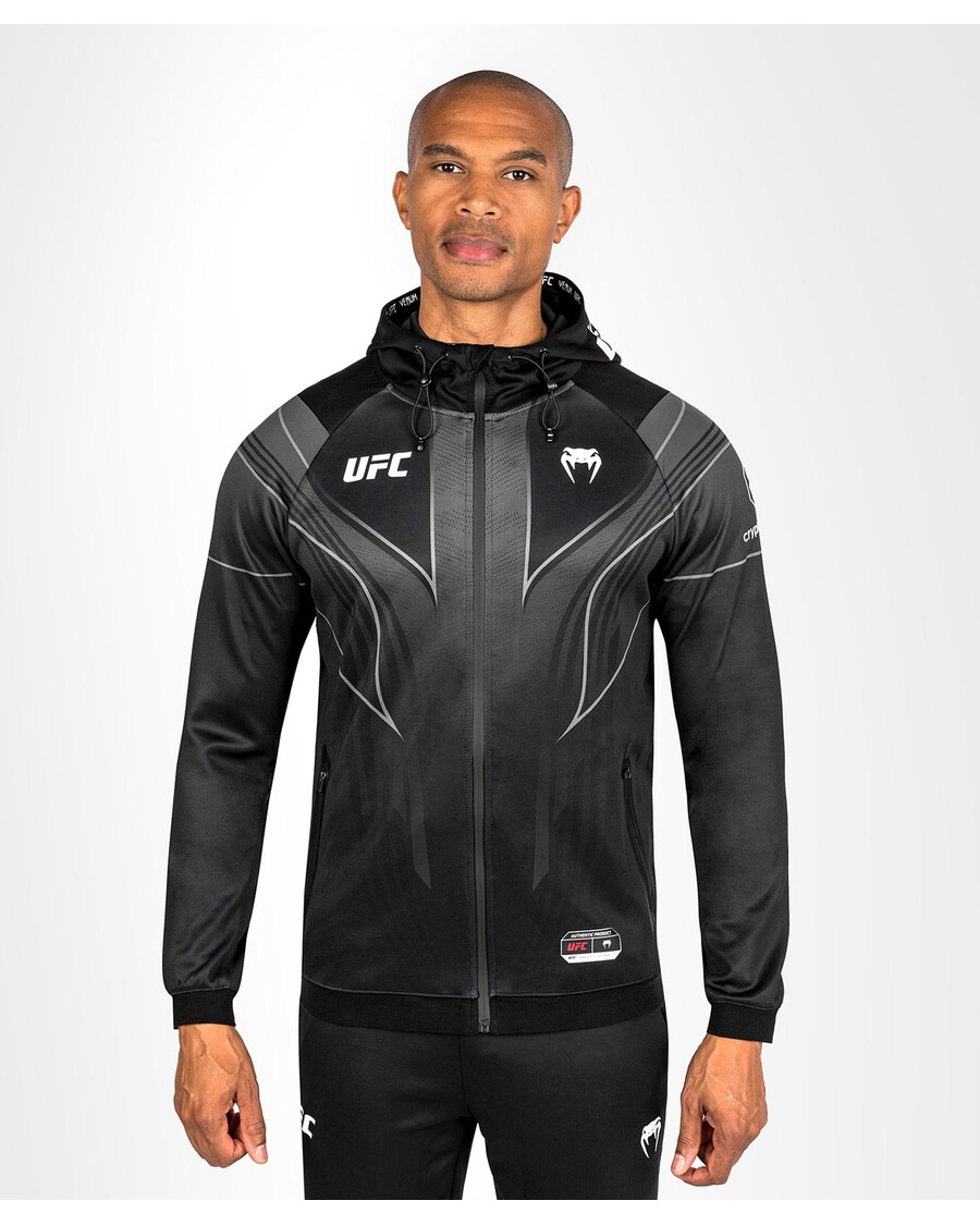 UFC Venum Personalized Authentic Fight Night 2.0 Men's Walkout Hoodie - Black