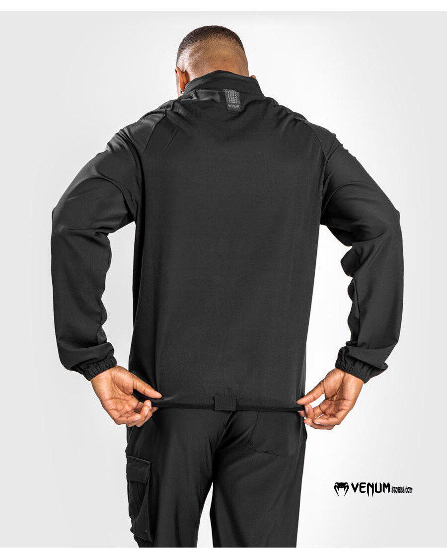 ژاکت نیمه زیپ سبک ونوم کارگو - مشکی