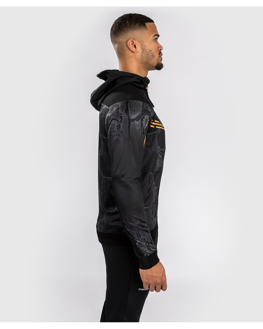 Персонализированная аутентичная мужская толстовка с капюшоном UFC «Адреналин» от Venum Fight Night — Чемпион